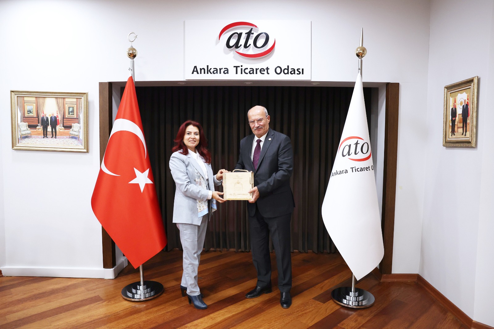 Our Dean Prof.Dr. Neslihan KARATAŞ DURMUŞ visited Ankara Chamber of Commerce President Gürsel BARAN.