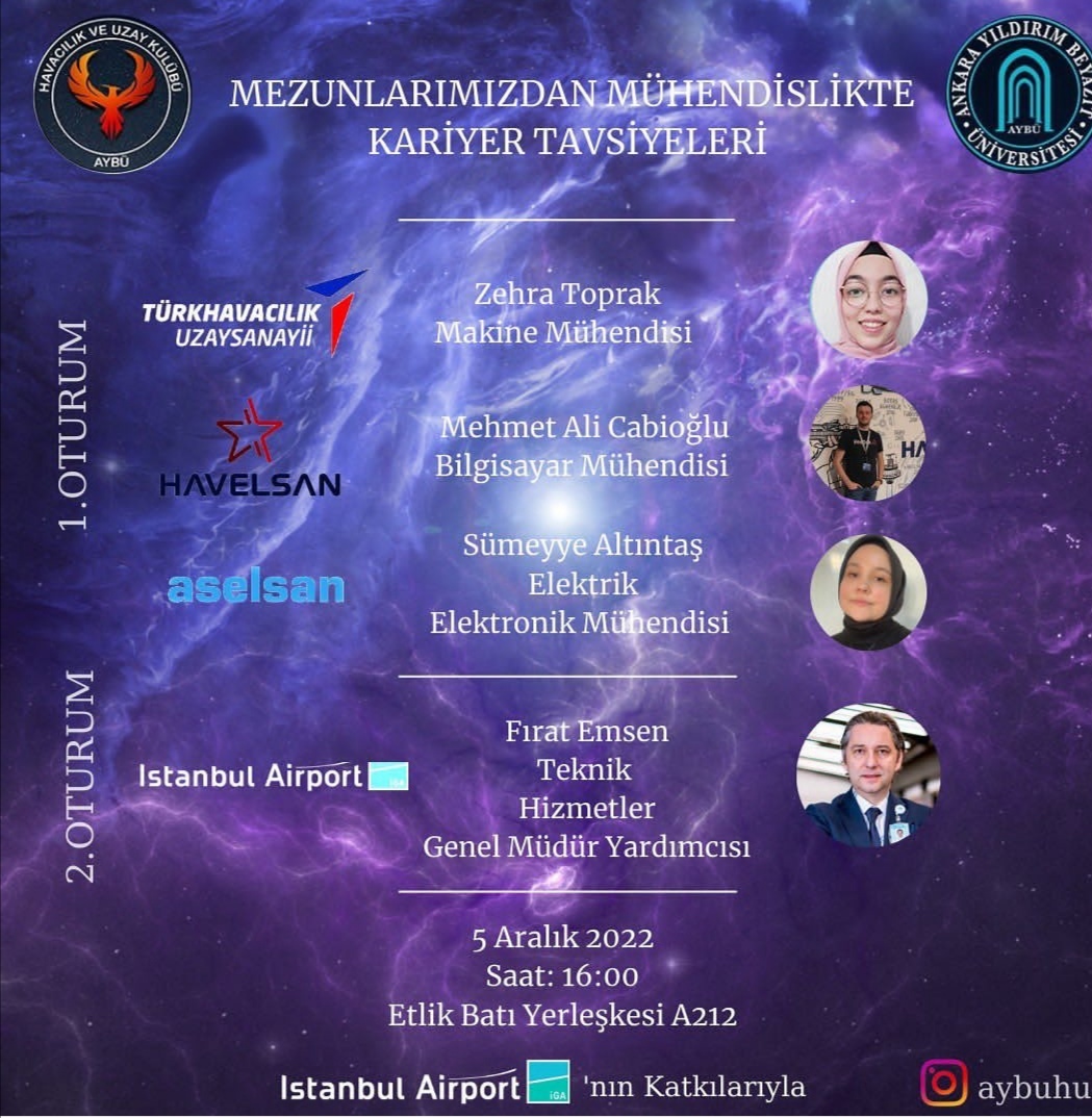 Havacılık ve Uzay Kulübü Tarafından "Mezunlarımızdan Mühendislikte Kariyer Tavsiyeleri" Etkinliği Düzenlendi