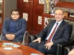 Sayın Rektörümüz Öğrencimiz Enes’i Makamında Ağırladı