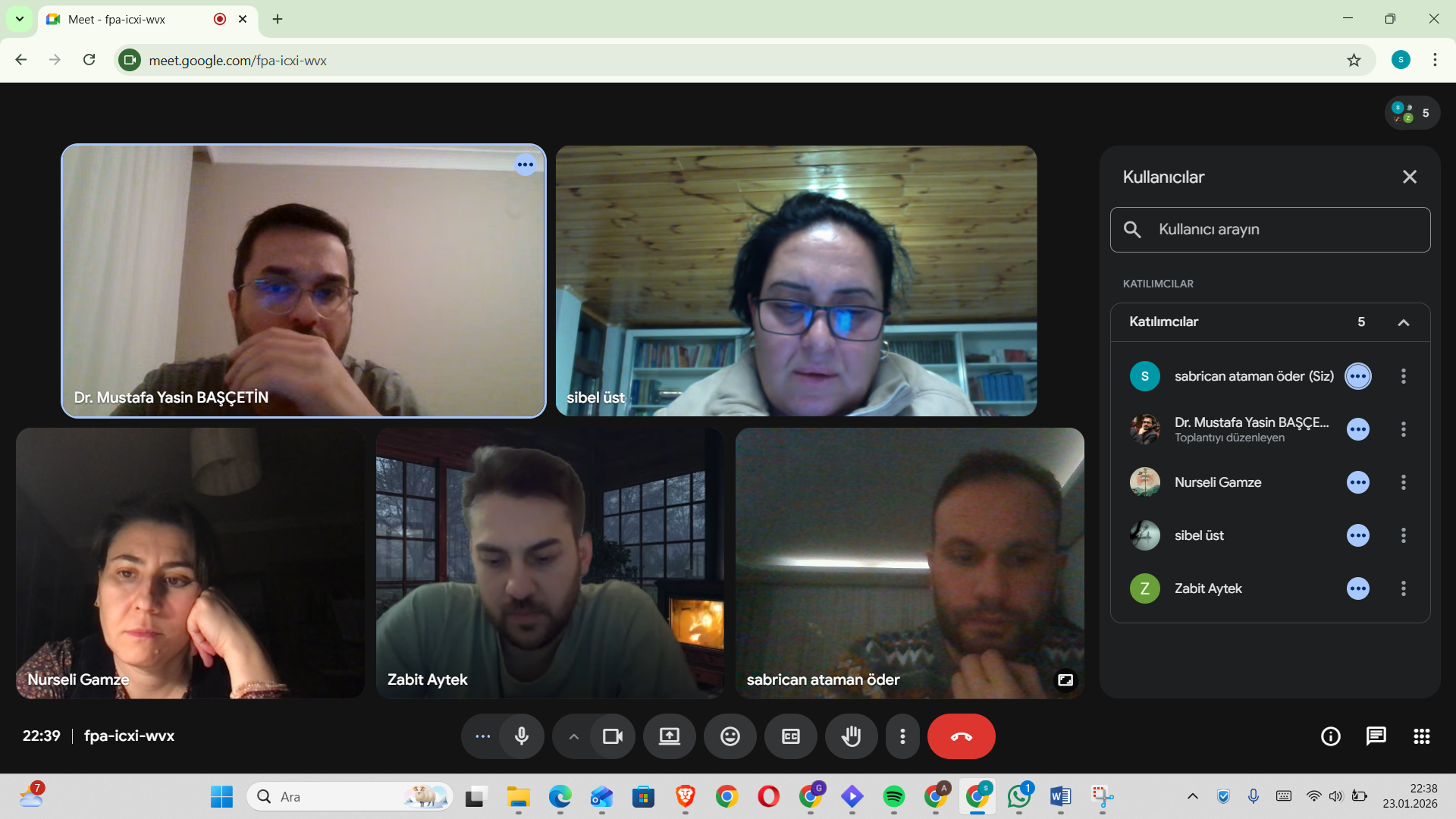 Kalite ve Akreditasyon Komisyonu Fakülte Kalite Takvimini Değerlendirdi