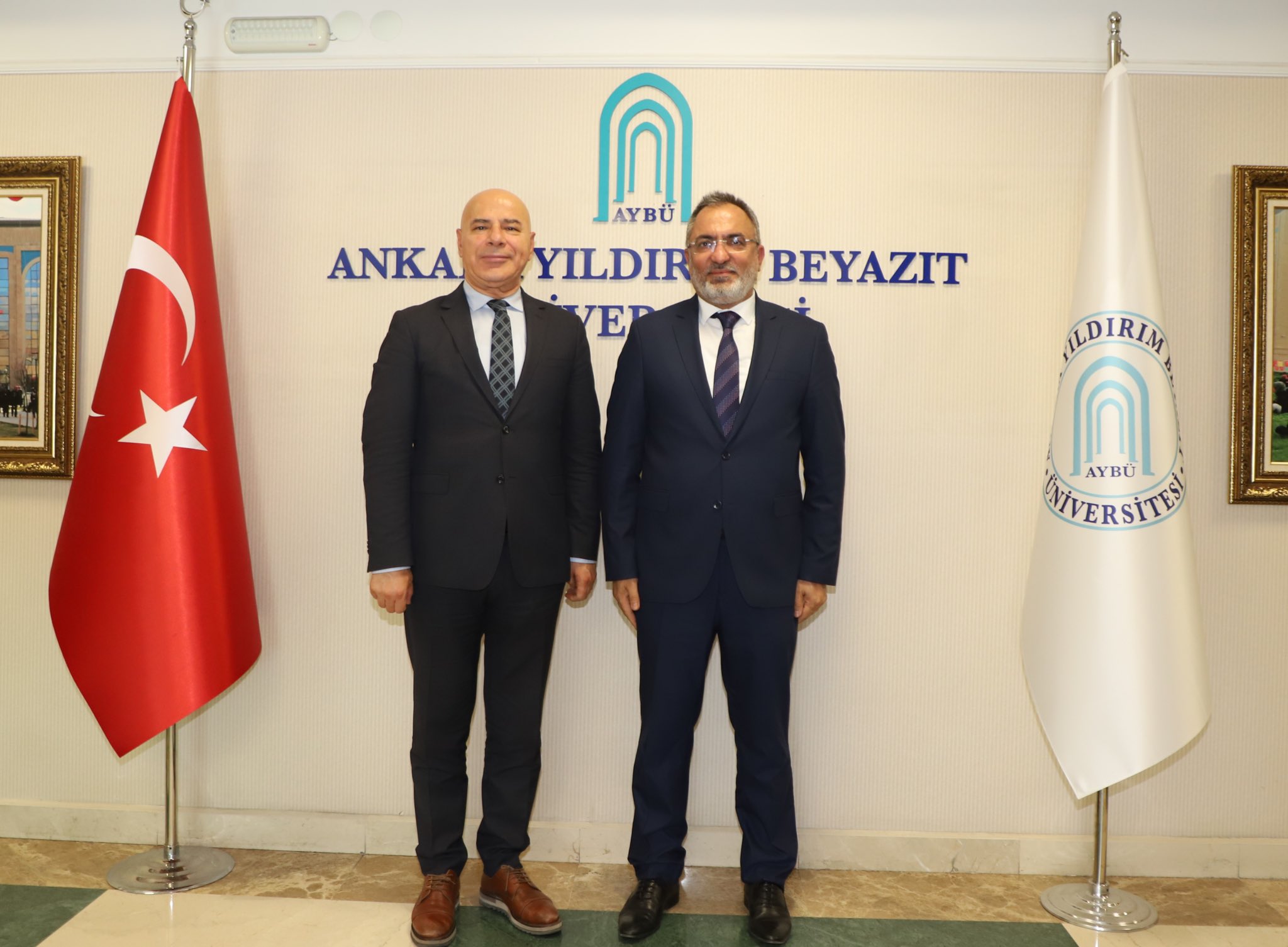 Ankara Vali Yardımcısı Dr. Ayhan ÖZKAN'dan Rektörümüze Ziyaret 