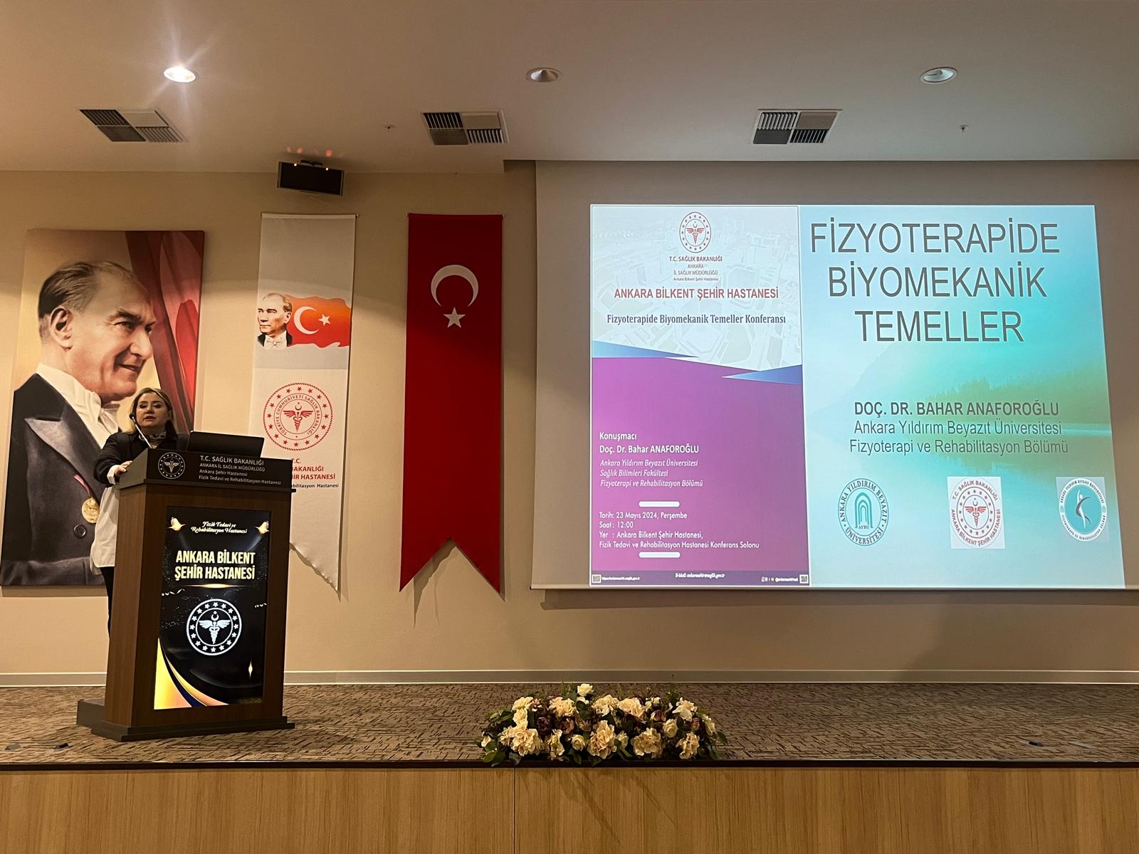 Bölüm Başkanımız Doç. Dr. Bahar KÜLÜNKOĞLU, Ankara Bilkent Şehir Hastanesi'nin düzenlemiş olduğu "Fizyoterapide Biyomekanik Temeller” başlıklı konuşmasıyla katkı sunmuştur.