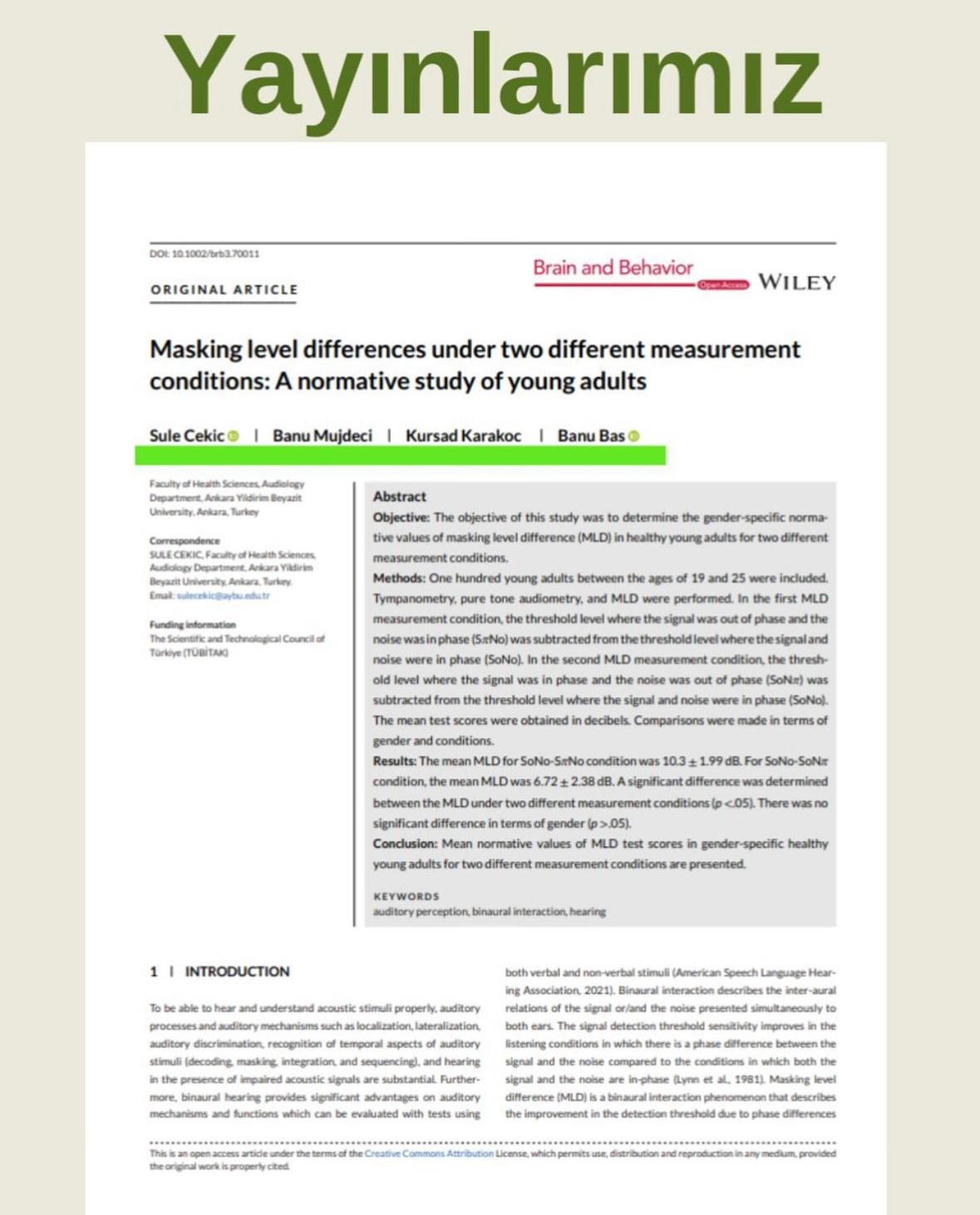 Literatüre katkı sağlayan yayınlarımız