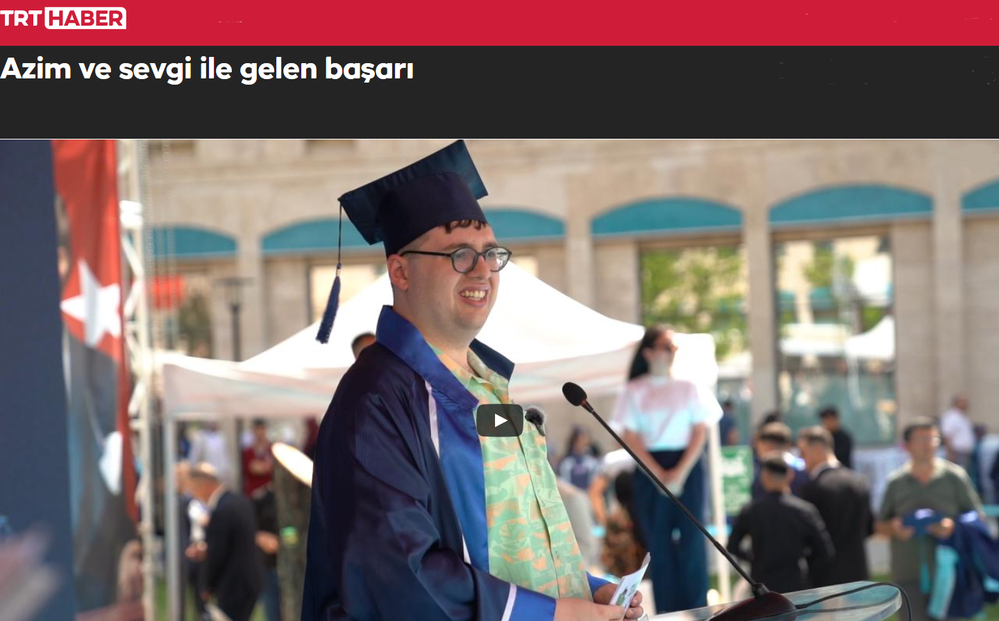AYBU Teknik Bilimler Meslek Yüksekokulu Birincisi Tarkan Kubilay ERTUĞRUL' un başarı hikayesi...
