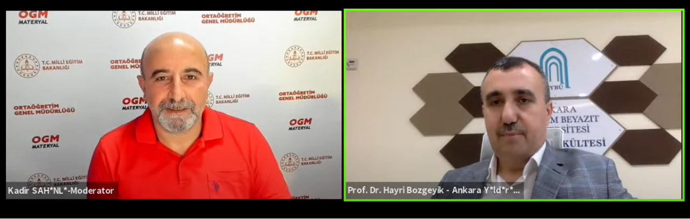 Our Faculty Dean Participated in the "My Choice" Program organized by the Ministry of National Education, General Directorate of Secondary Education and EBA