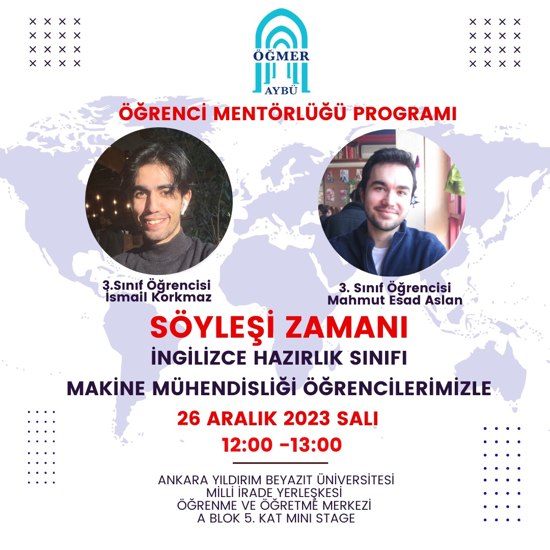 Makine Mühendisliği Öğrencilerimizle Söyleşi Zamanı