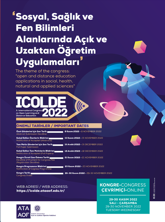 II. Uluslararası Açık ve Uzaktan Öğretim Kongresi hk.