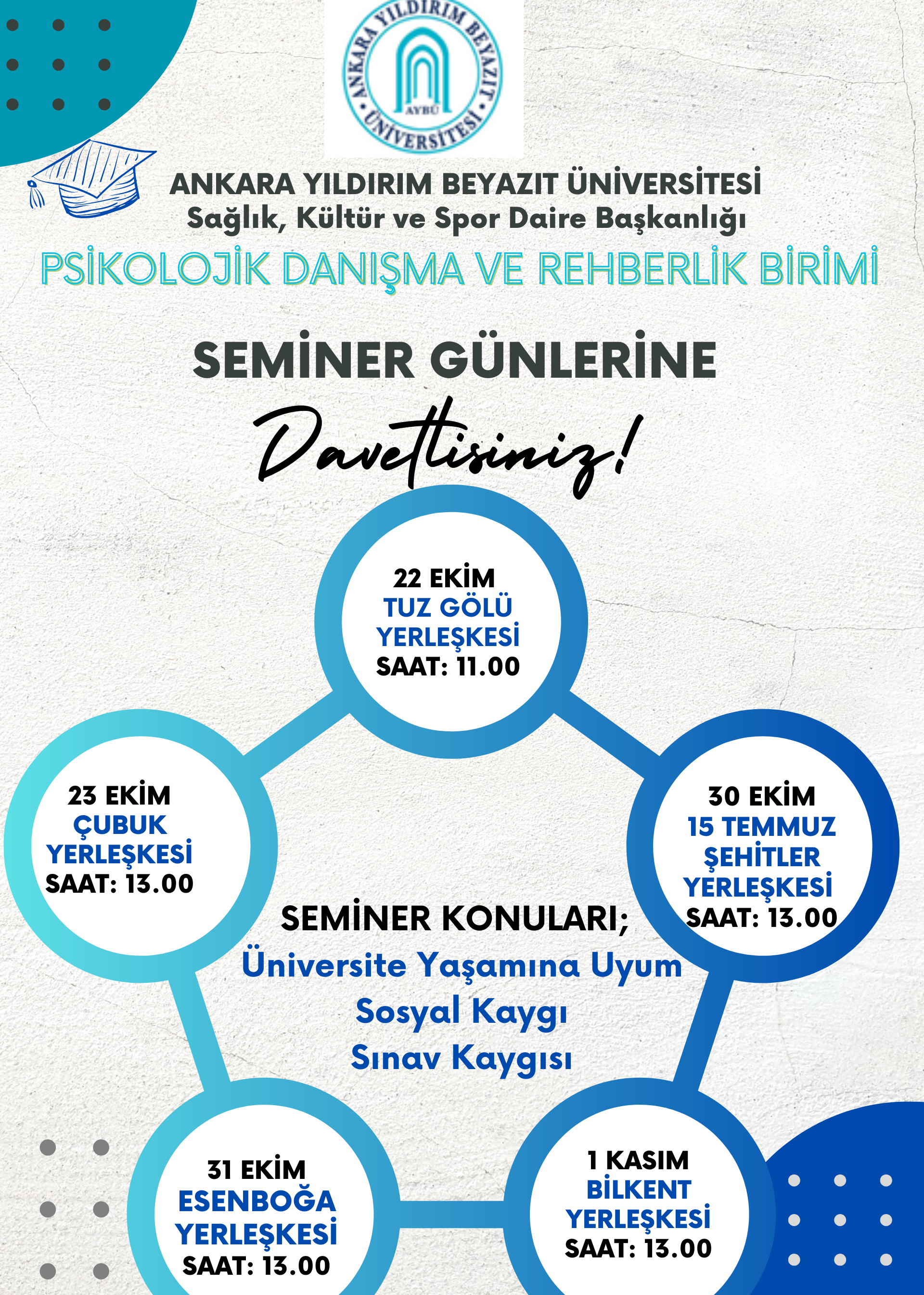 Psikolojik Danışma ve Rehberlik Birimi Seminer Günleri