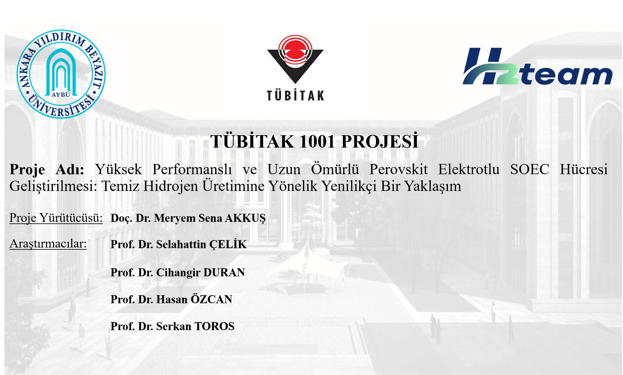 TÜBİTAK 1001 Desteği ile SOEC Teknolojisinde Yenilikçi Yaklaşım