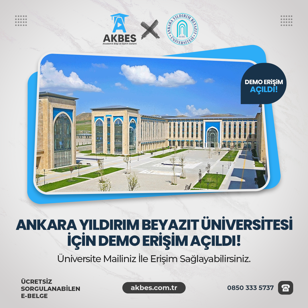 AKBES veri tabanı 31 Aralık 2024 tarihine kadar deneme erişimine açılmıştır.