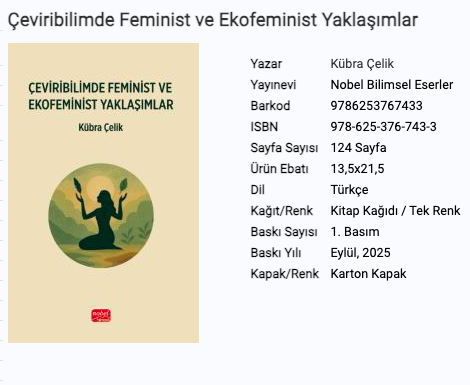 Bölüm Öğretim Üyemiz Kübra ÇELİK'ten Kitap Yayını