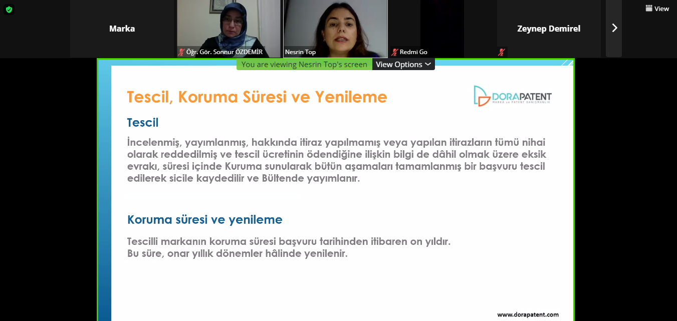 Marka ve Patent Söyleşisi Gerçekleştirildi