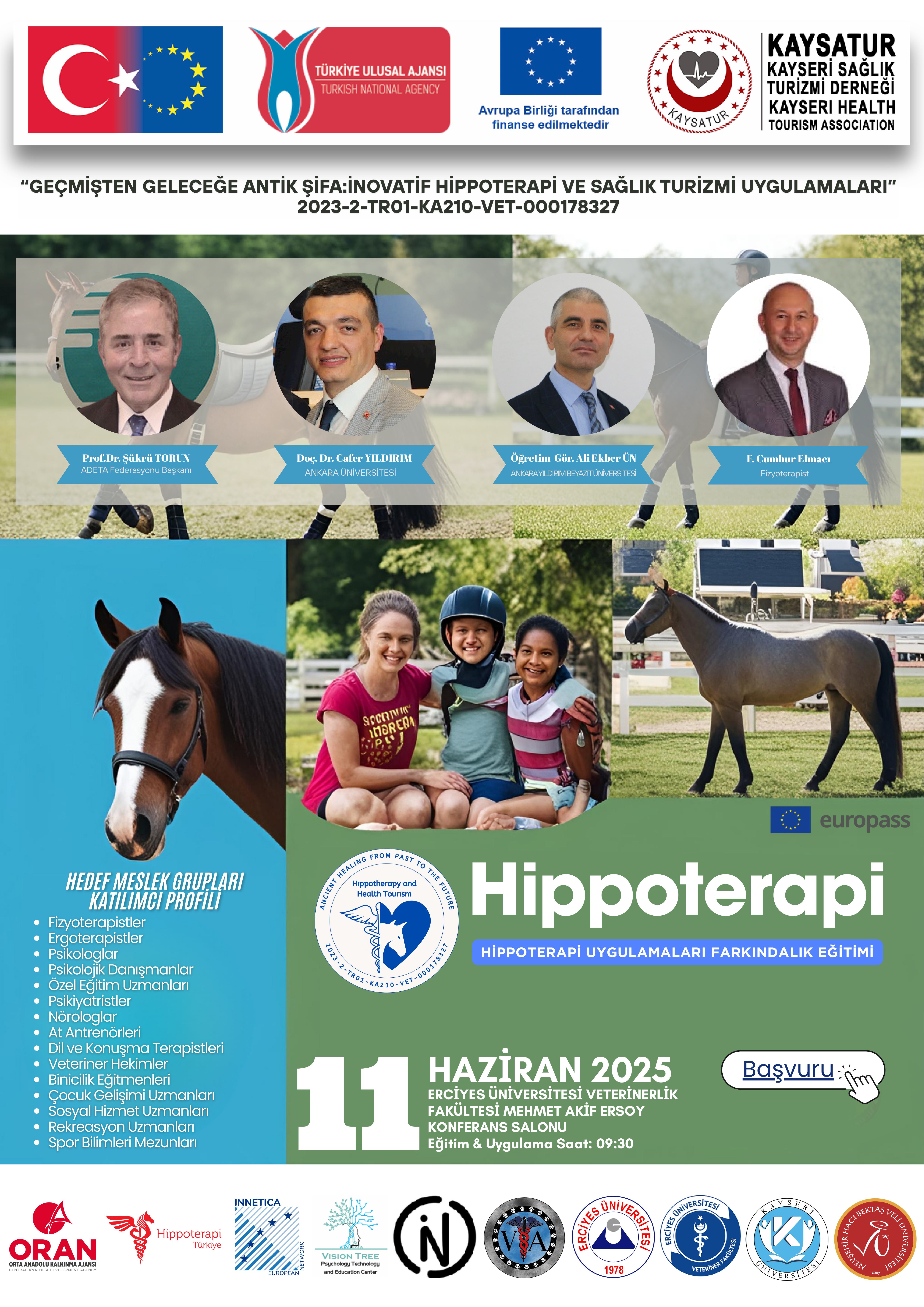 Merkez Müdürümüz Öğr. Gör. Ali Ekber ÜN Erciyes Üniversitesi'nde Hippoterapi Uygulamaları Farkındalık Eğitimi'nde