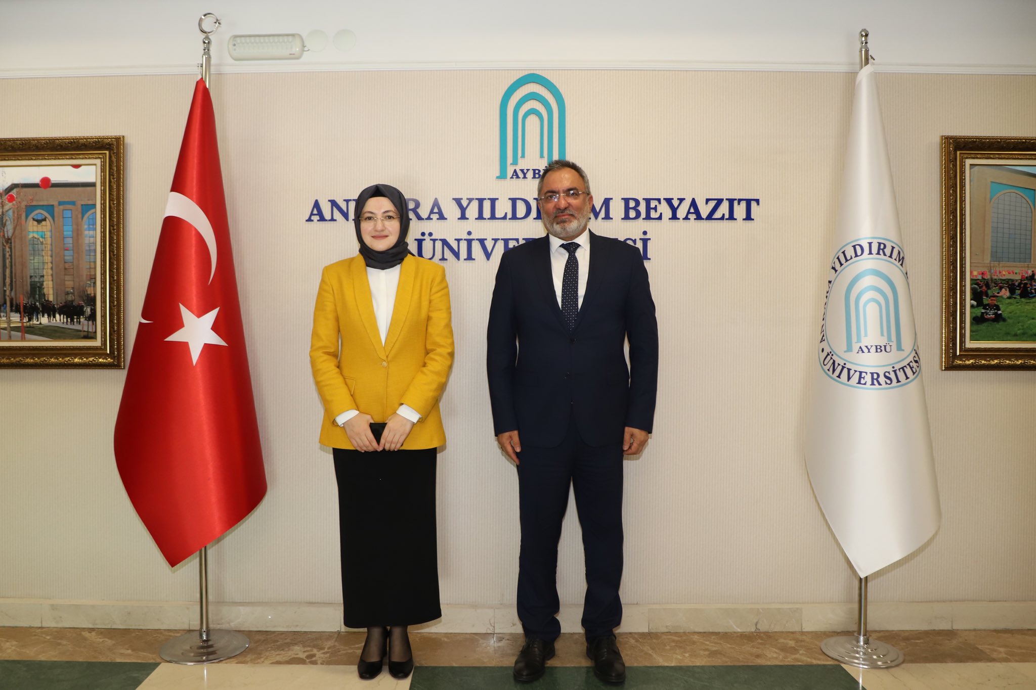 Akyurt Belediye Başkanı Hilal AYIK'tan Rektörümüze Ziyaret 