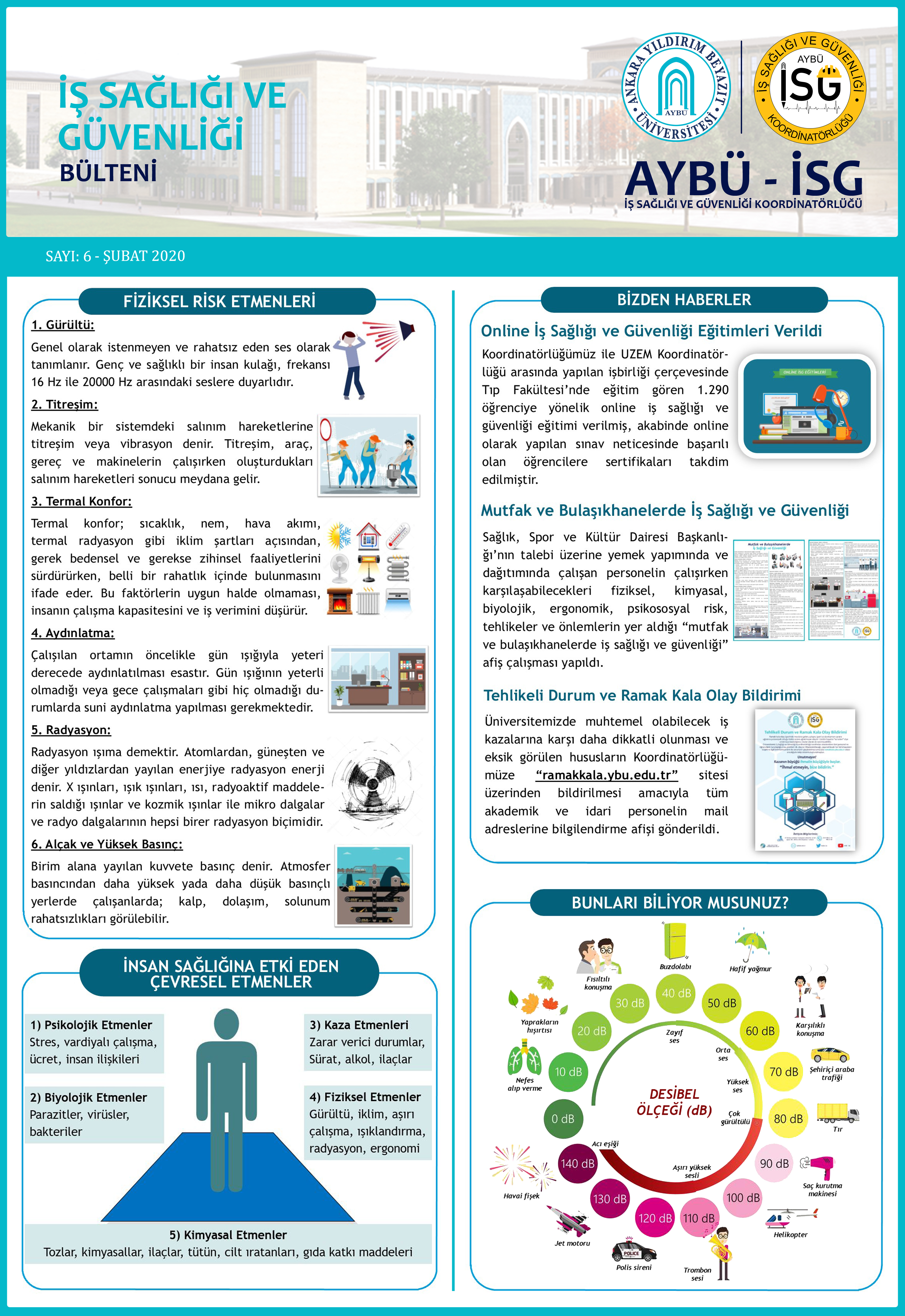 AYBÜ - İSG BÜLTENİ 6. Sayısı Çıktı