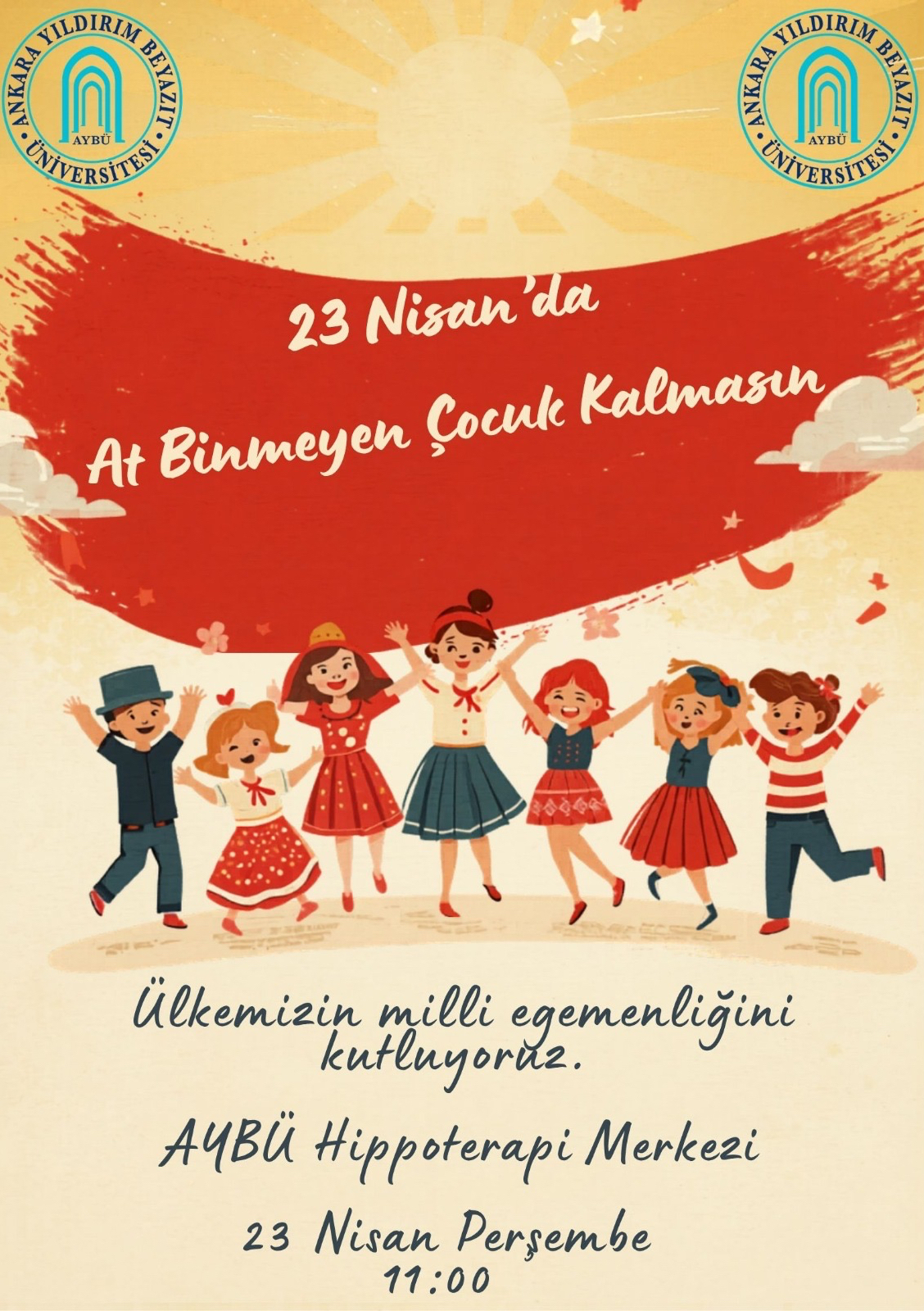 23 Nisan Etkinliği Duyuru Afişi