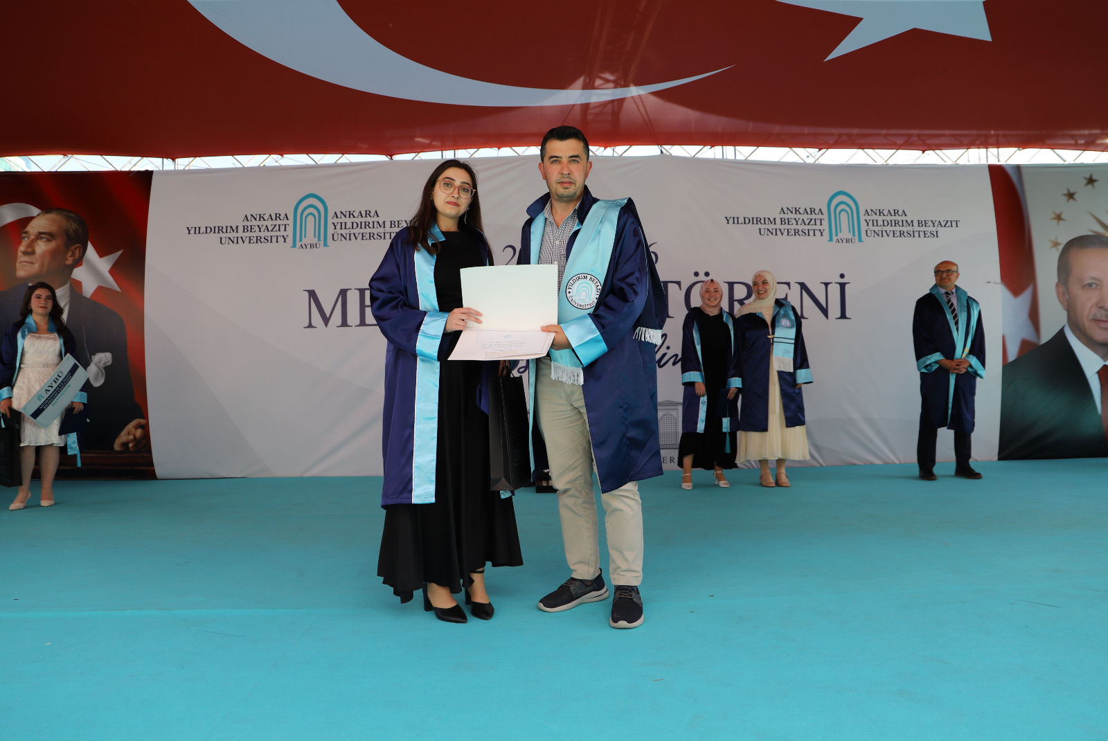 the second-ranked student and Assoc. Prof. Dr. Selim Bahadır