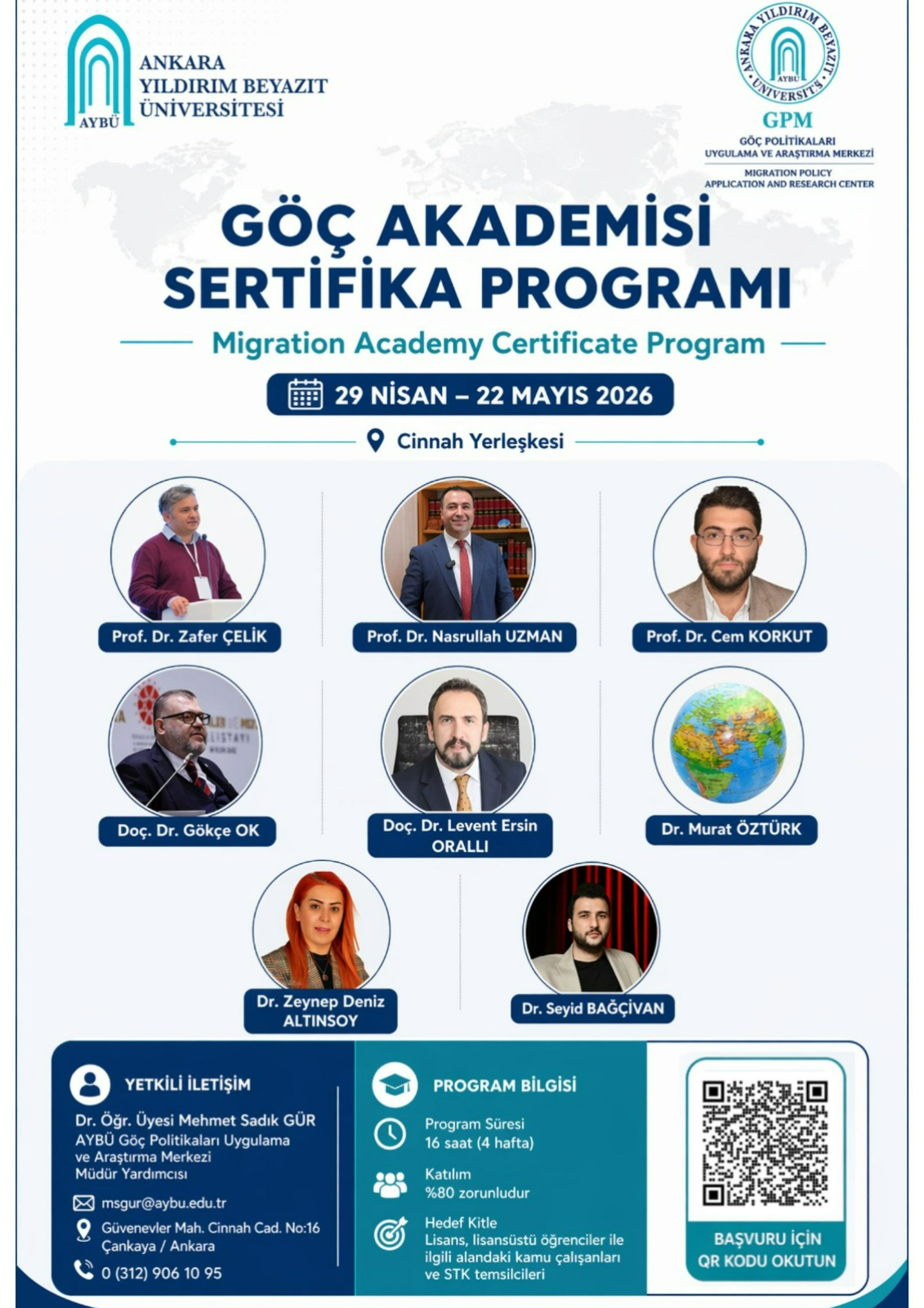 Göç sertifika programı afişi