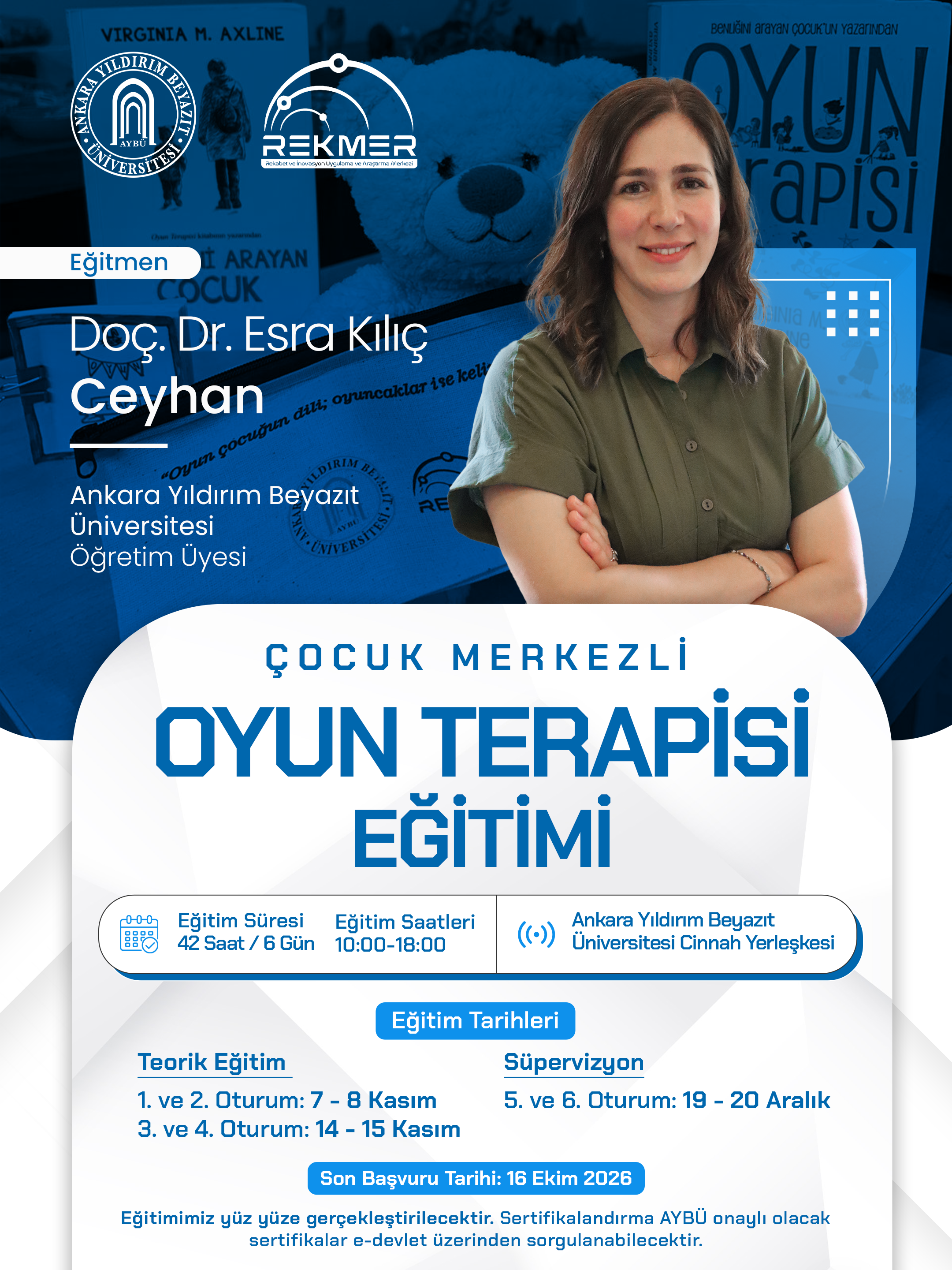 Eğitim hakkında tüm bilgileri içeren afiş