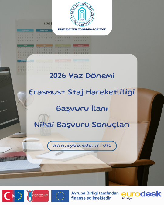 erasmus staj hareketliliği 2026 nihai sonuç listesi
